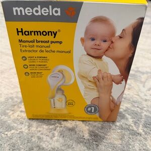 Medela Harmony Breast Pump in Yellow and White
